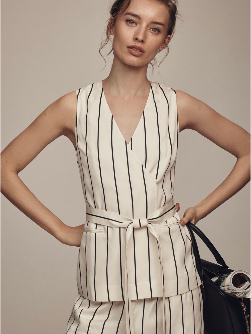 Aligne wrap waistcoat top